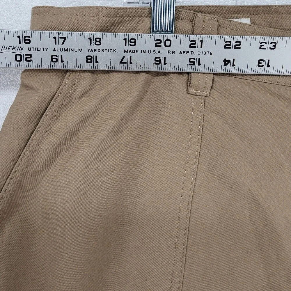 Orvis 40x32 Tan Fleece Lined Nylon Utility Pants Gorpcore Outdoor Hiking Rugged